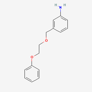 3-[(2-Phenoxyethoxy)methyl]aniline