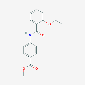 molecular formula C17H17NO4 B336298 Methyl 4-[(2-ethoxybenzoyl)amino]benzoate 