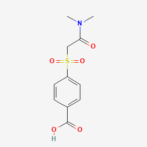molecular formula C11H13NO5S B3362999 4-[(Dimethylcarbamoyl)methanesulfonyl]benzoic acid CAS No. 1016792-92-9