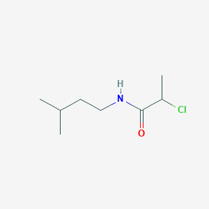 molecular formula C8H16ClNO B3363026 2-chloro-N-(3-methylbutyl)propanamide CAS No. 1016813-78-7