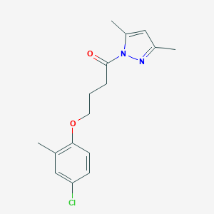 molecular formula C16H19ClN2O2 B336304 1-[4-(4-chloro-2-methylphenoxy)butanoyl]-3,5-dimethyl-1H-pyrazole 