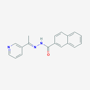 molecular formula C18H15N3O B336309 N'-(1-pyridin-3-ylethylidene)-2-naphthohydrazide 