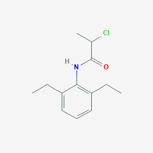 molecular formula C13H18ClNO B3363112 2-chloro-N-(2,6-diethylphenyl)propanamide CAS No. 1016871-27-4
