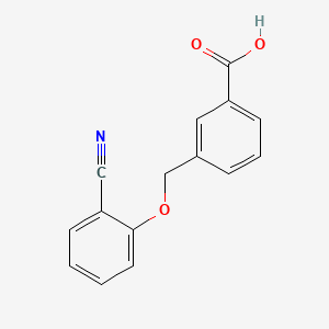 molecular formula C15H11NO3 B3363115 3-(2-氰基苯氧基甲基)苯甲酸 CAS No. 1016880-52-6