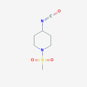 molecular formula C7H12N2O3S B3363132 4-Isocyanato-1-methanesulfonylpiperidine CAS No. 1016886-27-3