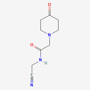N-(cyanomethyl)-2-(4-oxopiperidin-1-yl)acetamide