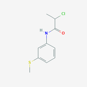 molecular formula C10H12ClNOS B3363162 2-氯-N-[3-(甲硫基)苯基]丙酰胺 CAS No. 1017033-55-4