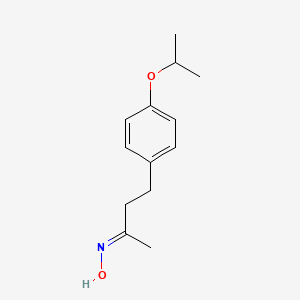 molecular formula C13H19NO2 B3363168 N-{4-[4-(propan-2-yloxy)phenyl]butan-2-ylidene}hydroxylamine CAS No. 1017040-19-5