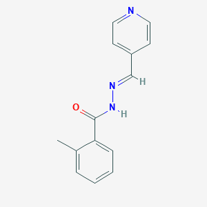 molecular formula C14H13N3O B336317 2-methyl-N'-(4-pyridinylmethylene)benzohydrazide 
