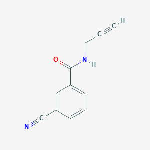 molecular formula C11H8N2O B3363177 3-cyano-N-(prop-2-yn-1-yl)benzamide CAS No. 1017048-13-3