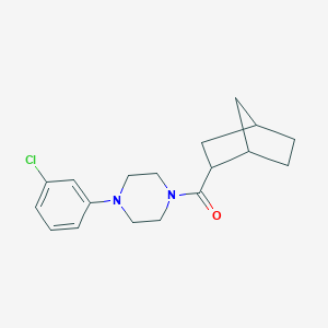 molecular formula C18H23ClN2O B336319 1-(Bicyclo[2.2.1]hept-2-ylcarbonyl)-4-(3-chlorophenyl)piperazine 