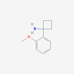 molecular formula C11H15NO B3363208 1-(2-Methoxyphenyl)cyclobutanamine CAS No. 1017387-61-9