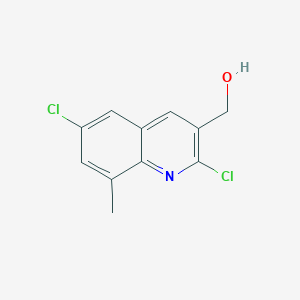 molecular formula C11H9Cl2NO B3363215 2,6-Dichloro-8-methylquinoline-3-methanol CAS No. 1017403-79-0