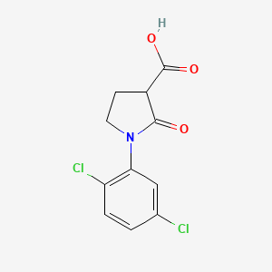 molecular formula C11H9Cl2NO3 B3363220 1-(2,5-Dichlorophenyl)-2-oxopyrrolidine-3-carboxylic acid CAS No. 1017417-38-7