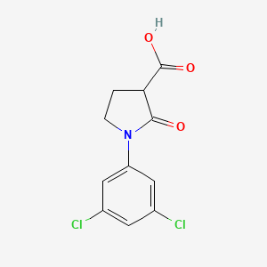 molecular formula C11H9Cl2NO3 B3363221 1-(3,5-二氯苯基)-2-氧代吡咯烷-3-羧酸 CAS No. 1017427-84-7