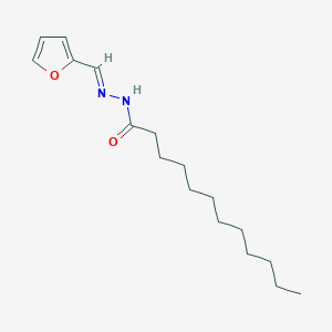molecular formula C17H28N2O2 B336324 N'-(2-furylmethylene)dodecanohydrazide 