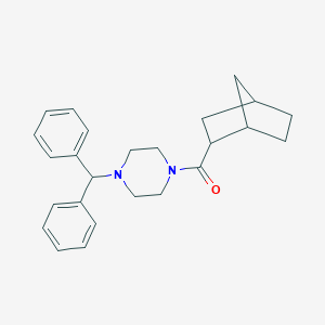 molecular formula C25H30N2O B336332 1-Benzhydryl-4-(bicyclo[2.2.1]hept-2-ylcarbonyl)piperazine 