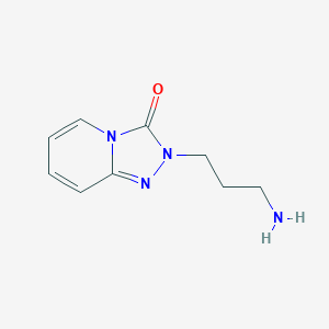 molecular formula C9H12N4O B3363330 2-(3-aminopropyl)-2H,3H-[1,2,4]triazolo[4,3-a]pyridin-3-one CAS No. 1019115-81-1