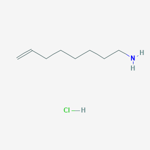 molecular formula C8H18ClN B3363350 7-Octenamine hydrochloride CAS No. 1019774-23-2