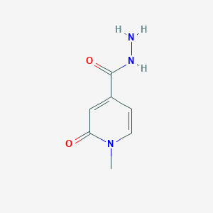 molecular formula C7H9N3O2 B3363358 1-Methyl-2-oxo-1,2-dihydropyridine-4-carbohydrazide CAS No. 102000-68-0