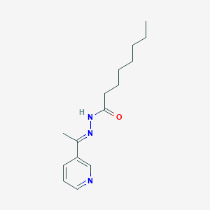 molecular formula C15H23N3O B336337 N'-[1-(3-pyridinyl)ethylidene]octanohydrazide 