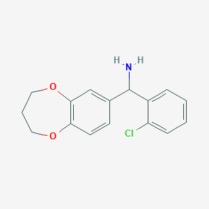 (2-Chlorophenyl)(3,4-dihydro-2h-benzo[b][1,4]dioxepin-7-yl)methanamine