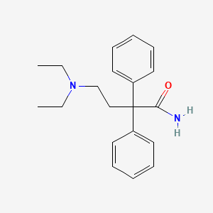 molecular formula C20H26N2O B3363394 Butyramide, 4-diethylamino-2,2-diphenyl- CAS No. 102166-91-6