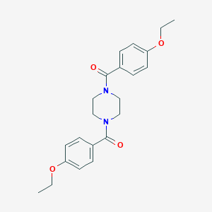 molecular formula C22H26N2O4 B336340 1,4-Bis(4-ethoxybenzoyl)piperazine 