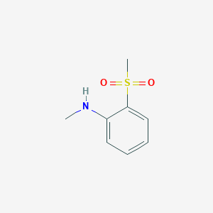 molecular formula C8H11NO2S B3363405 2-methanesulfonyl-N-methylaniline CAS No. 10224-69-8