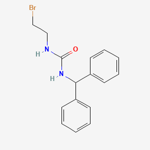 molecular formula C16H17BrN2O B3363429 1-(2-Bromoethyl)-3-diphenylmethylurea CAS No. 102434-22-0
