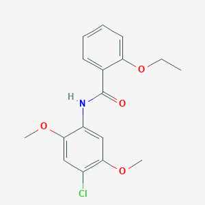 molecular formula C17H18ClNO4 B336343 N-(4-chloro-2,5-dimethoxyphenyl)-2-ethoxybenzamide 