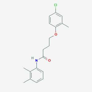 molecular formula C19H22ClNO2 B336346 4-(4-chloro-2-methylphenoxy)-N-(2,3-dimethylphenyl)butanamide 