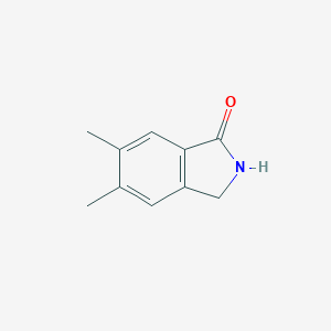 molecular formula C10H11NO B033635 5,6-二甲基异吲哚啉-1-酮 CAS No. 110568-65-5