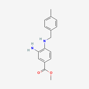 molecular formula C16H18N2O2 B3363515 Methyl 3-Amino-4-[(4-methylbenzyl)amino]benzoate CAS No. 1031667-78-3