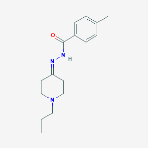 molecular formula C16H23N3O B336353 4-methyl-N'-(1-propylpiperidin-4-ylidene)benzohydrazide 