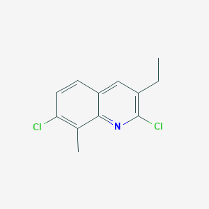 B3363532 2,7-Dichloro-3-ethyl-8-methylquinoline CAS No. 1031928-01-4
