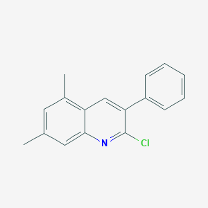 molecular formula C17H14ClN B3363538 2-Chloro-5,7-dimethyl-3-phenylquinoline CAS No. 1031928-11-6