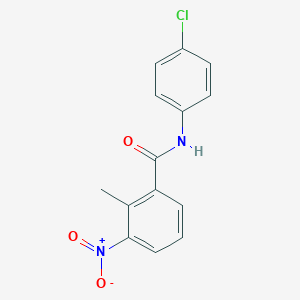 molecular formula C14H11ClN2O3 B336354 N-(4-chlorophenyl)-2-methyl-3-nitrobenzamide 