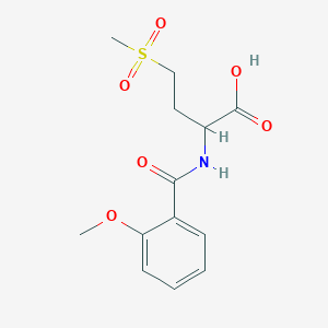 4-Methanesulfonyl-2-[(2-methoxyphenyl)formamido]butanoic acid