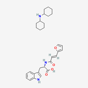 molecular formula C30H39N3O4 B3363550 3-(2-Furyl)acryloyl-L-tryptophan dicyclohexylammonium salt CAS No. 103213-48-5