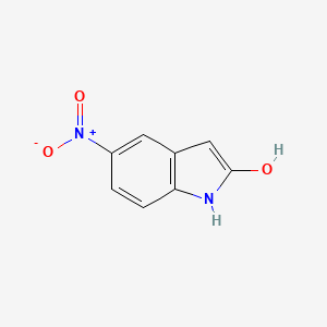 molecular formula C8H6N2O3 B3363559 1H-Indol-2-ol, 5-nitro- CAS No. 1032268-18-0