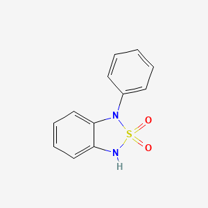 molecular formula C12H10N2O2S B3363571 1-苯基-1,3-二氢-2,1,3-苯并噻二唑 2,2-二氧化物 CAS No. 1033224-60-0