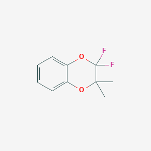 molecular formula C10H10F2O2 B3363579 2,2-Difluoro-3,3-dimethyl-1,4-benzodioxene CAS No. 103467-04-5