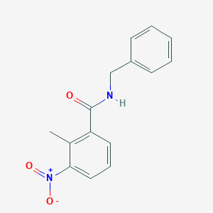 molecular formula C15H14N2O3 B336360 N-benzyl-2-methyl-3-nitrobenzamide 