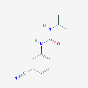 molecular formula C11H13N3O B3363619 1-(3-Cyanophenyl)-3-(propan-2-yl)urea CAS No. 1038255-83-2