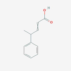 molecular formula C11H12O2 B3363628 4-Phenylpent-2-enoic acid CAS No. 103986-66-9