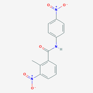molecular formula C14H11N3O5 B336363 2-methyl-3-nitro-N-(4-nitrophenyl)benzamide 