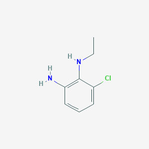 molecular formula C8H11ClN2 B3363637 6-chloro-1-N-ethylbenzene-1,2-diamine CAS No. 1039986-52-1