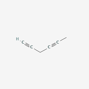 molecular formula C6H6 B3363658 1,4-Hexadiyne CAS No. 10420-91-4