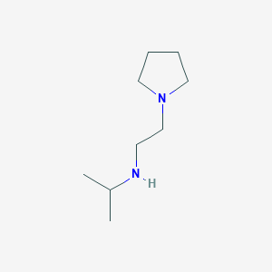 molecular formula C9H20N2 B3363663 Isopropyl-(2-pyrrolidin-1-yl-ethyl)-amine CAS No. 1042540-67-9